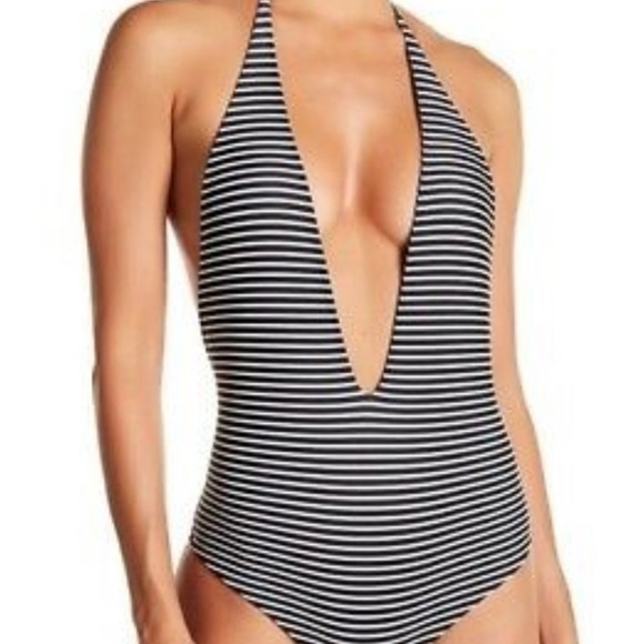 Mikoh Other - MIKOH Luana One Piece Swim Suit Black/White STRIPED XL 74